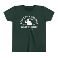 Bert’s Chim Chiminey Sweep Services Bella Canvas Youth Short Sleeve Tee