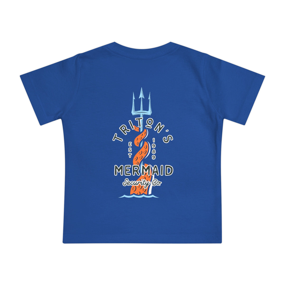 Triton's Mermaid Security Bella Canvas Baby Short Sleeve T-Shirt