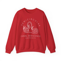 Semicircular Canal Dehiscence Awareness Gildan Unisex Heavy Blend™ Crewneck Sweatshirt