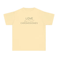 Love Doesn’t Count Chromosomes Comfort Colors Youth Midweight Tee