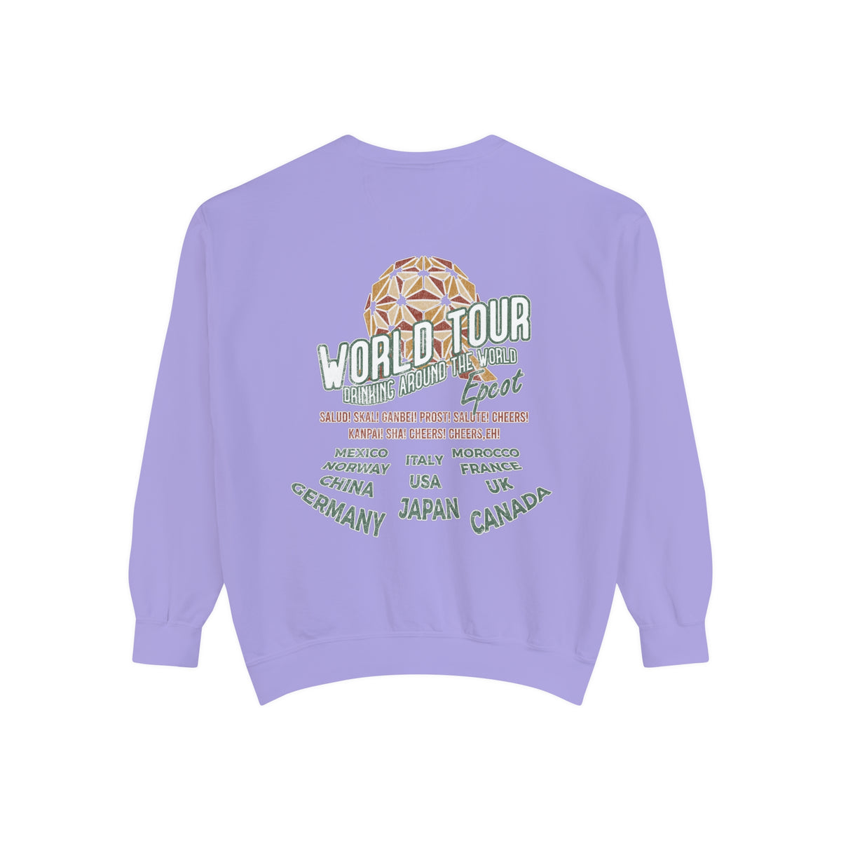 World Tour Comfort Colors Unisex Garment-Dyed Sweatshirt