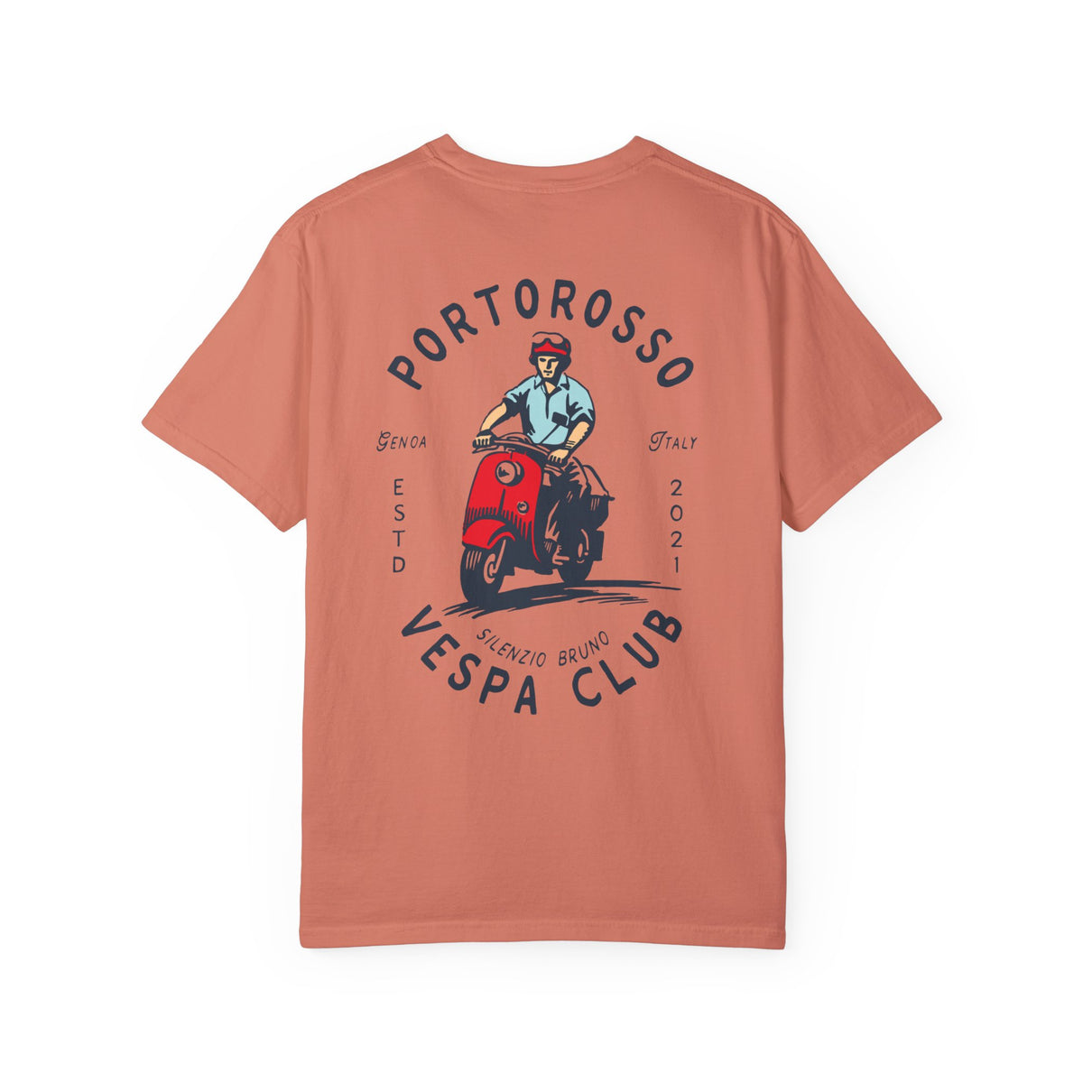 Portorosso Vespa Club Comfort Colors Unisex Garment-Dyed T-shirt