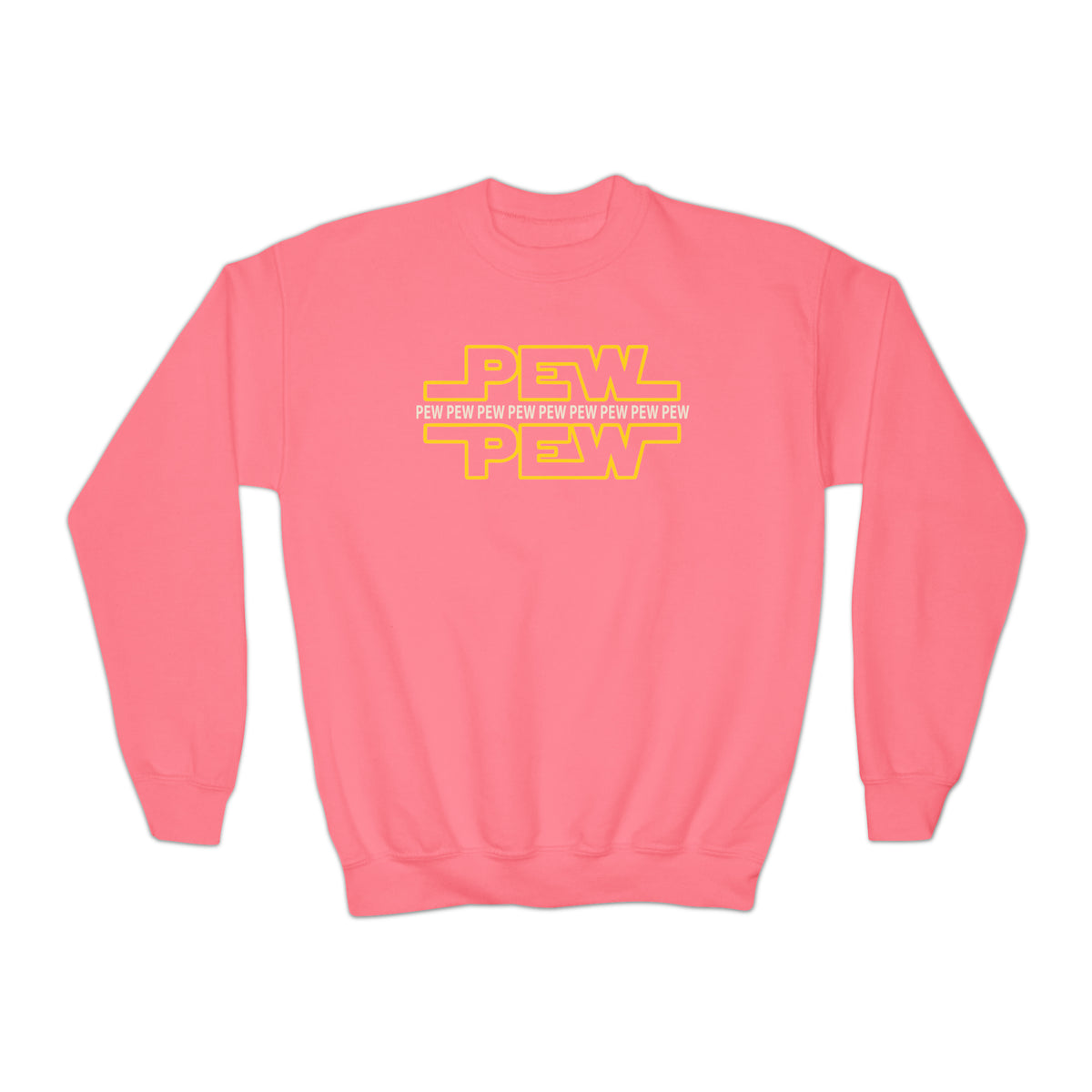 PEW PEW PEW Gildan Youth Crewneck Sweatshirt