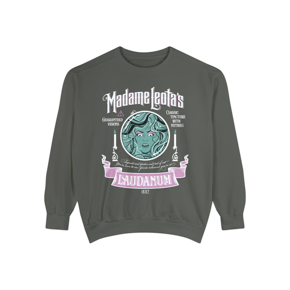 Madame Leota’s Laudanum Teal Comfort Colors Unisex Garment-Dyed Sweatshirt