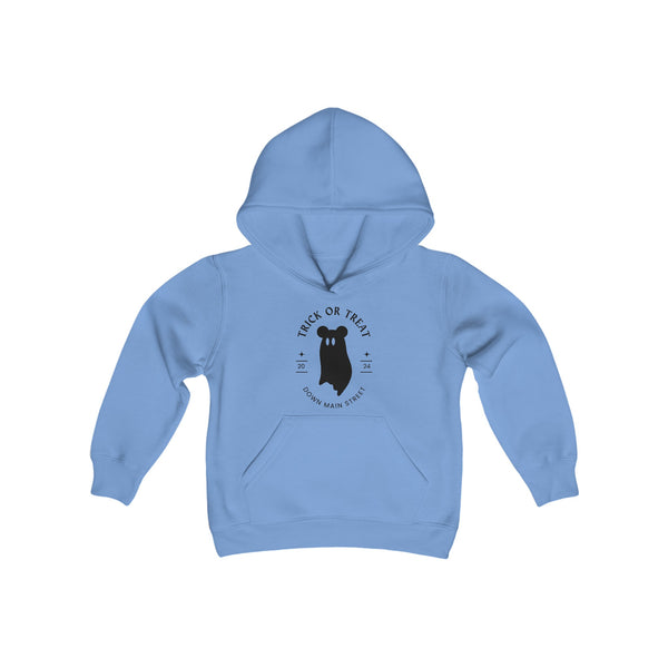 Trick or Treat Down Main Street Youth Heavy Blend Hooded Sweatshirt