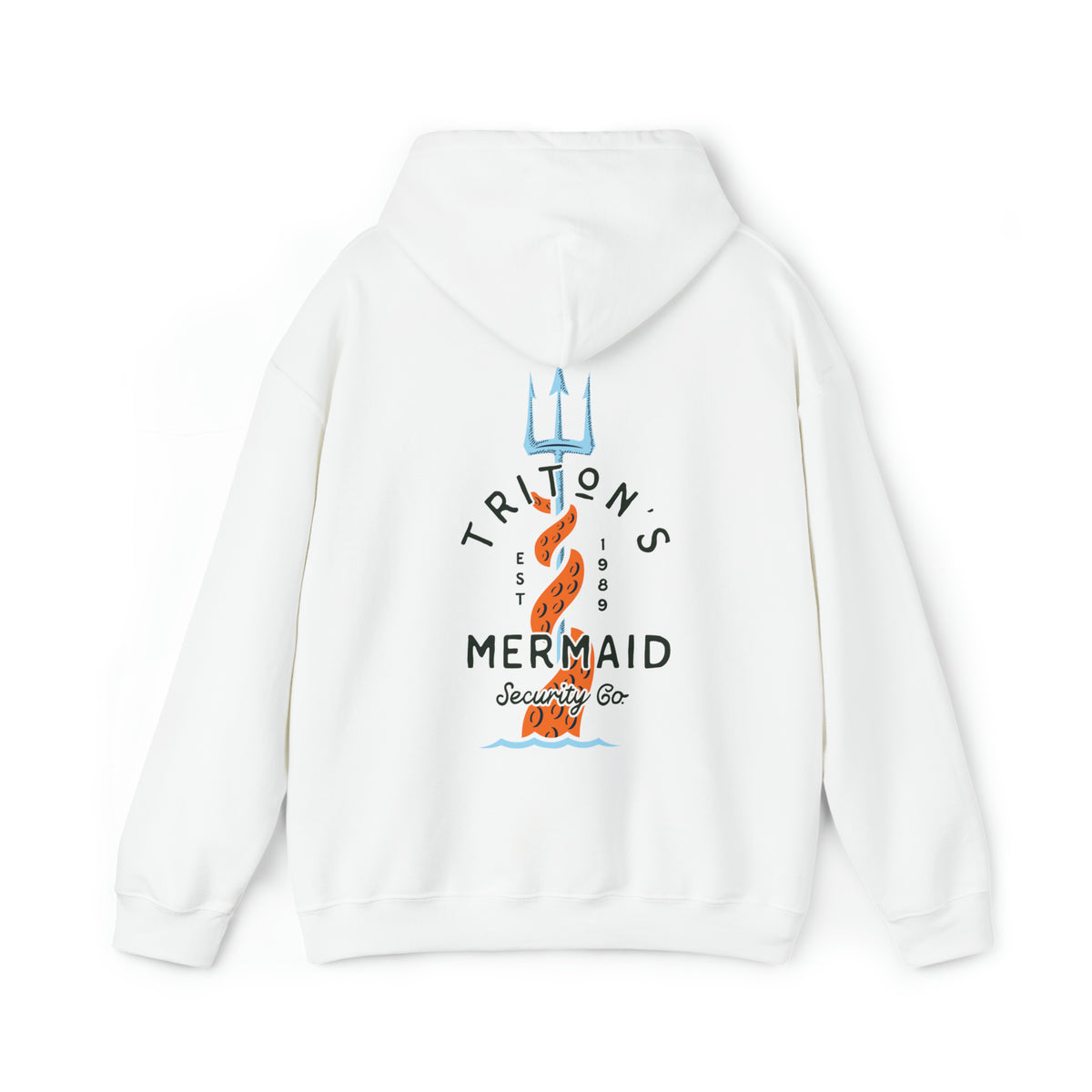 Triton's Mermaid Security Gildan Unisex Heavy Blend™ Hooded Sweatshirt