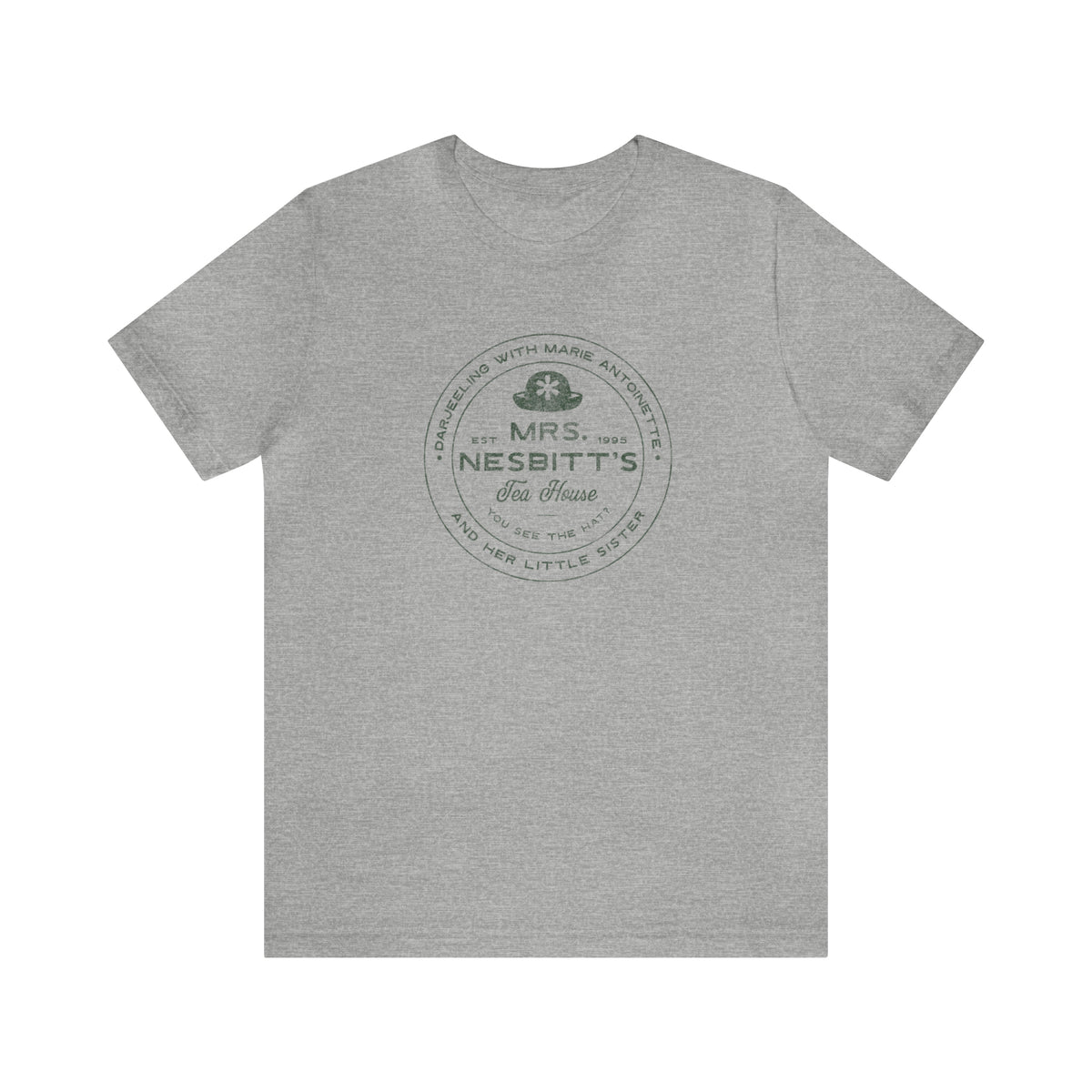 Mrs. Nesbitt’s Tea House Bella Canvas Unisex Jersey Short Sleeve Tee