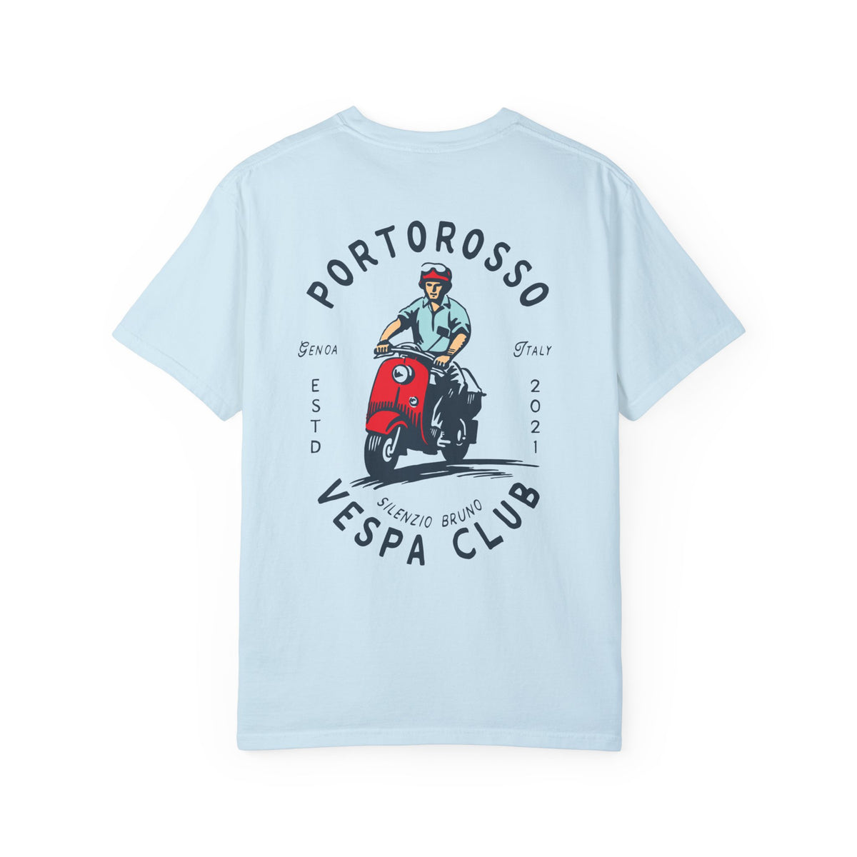 Portorosso Vespa Club Comfort Colors Unisex Garment-Dyed T-shirt