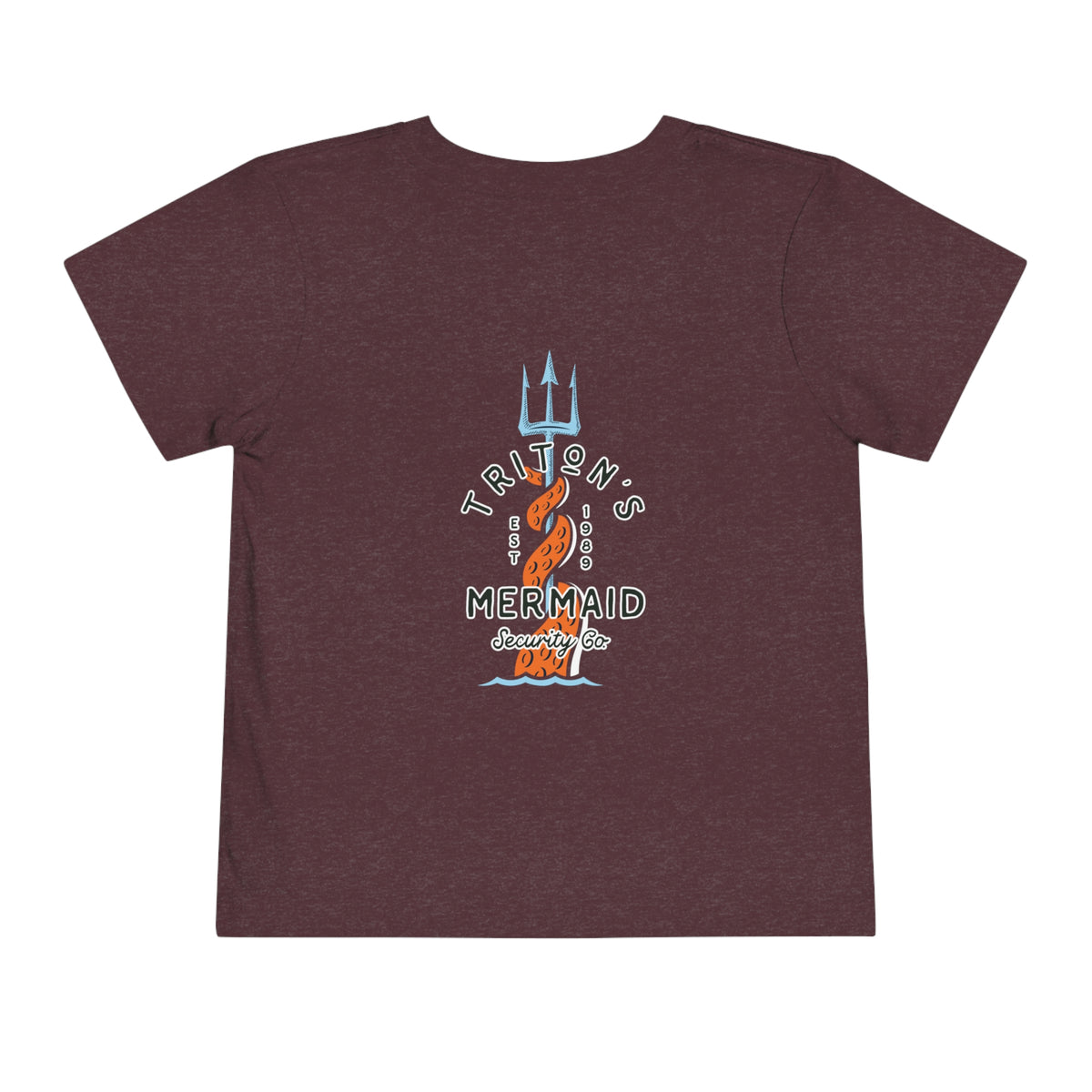 Triton's Mermaid Security Bella Canvas Toddler Short Sleeve Tee