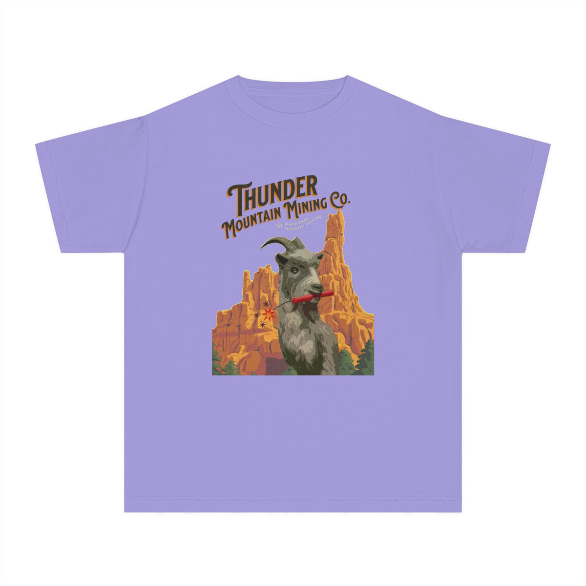 Thunder Mountain Mining Co. Comfort Colors Youth Midweight Tee