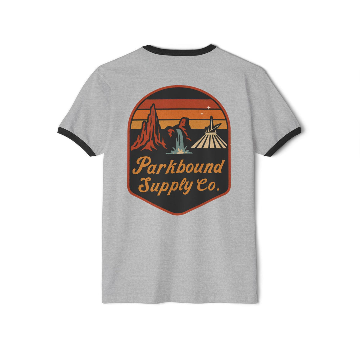 Parkbound Vintage Ringer Tee — The Triple Mountain Badge