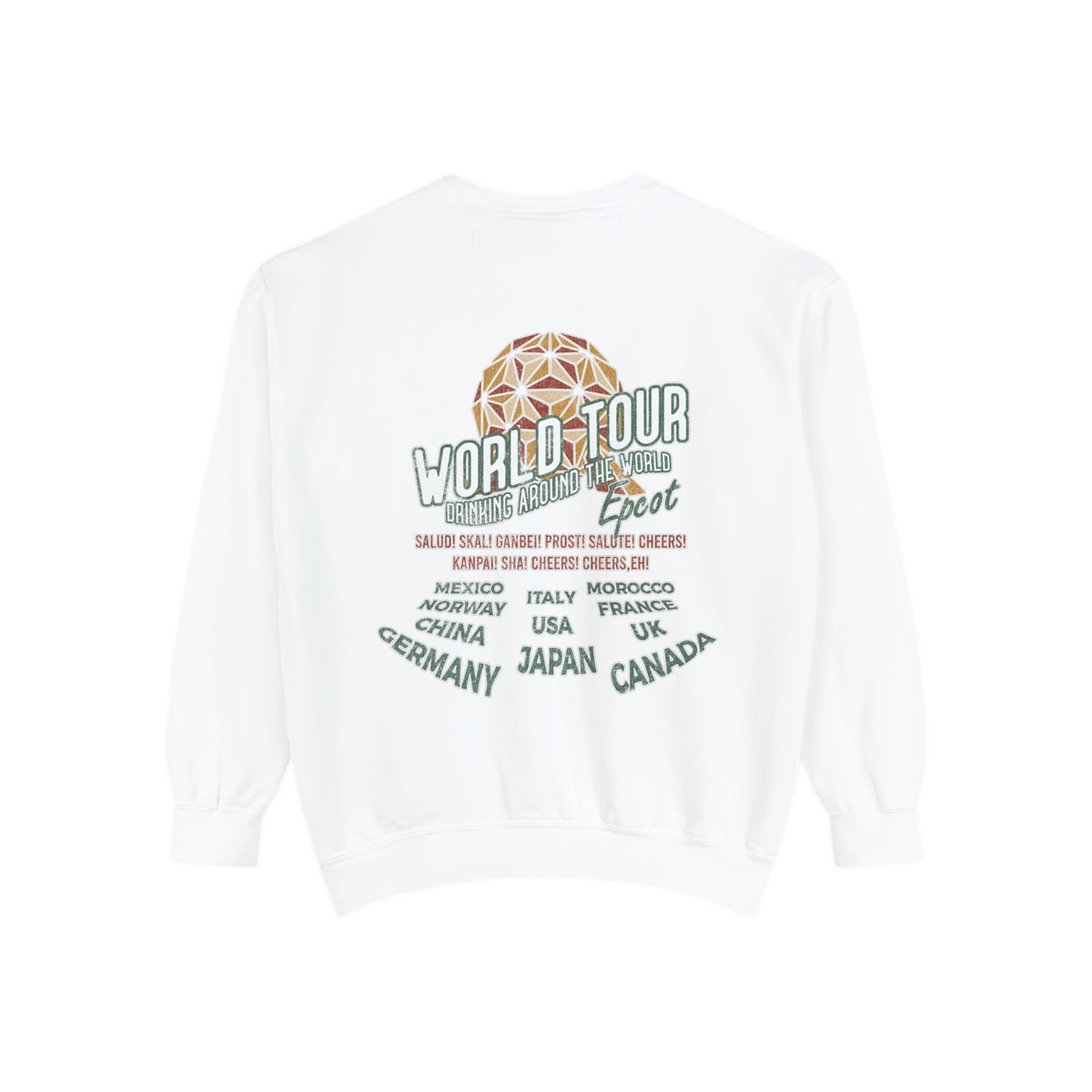 World Tour Comfort Colors Unisex Garment-Dyed Sweatshirt