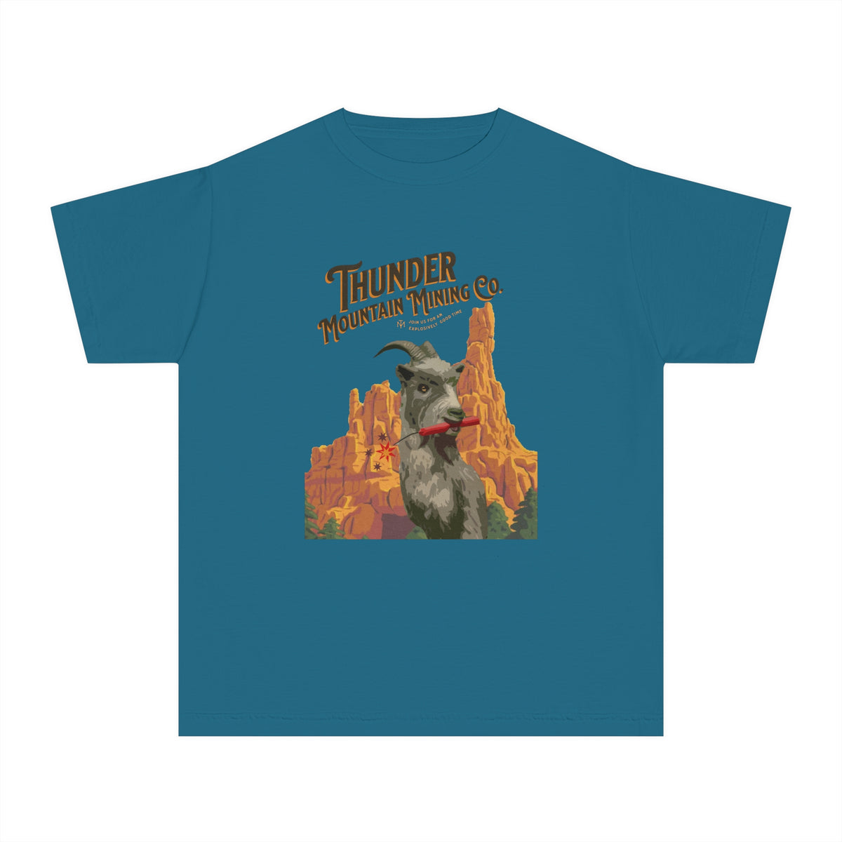 Thunder Mountain Mining Co. Comfort Colors Youth Midweight Tee