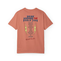 Drink Around The World Tour Comfort Colors Unisex Garment-Dyed T-shirt