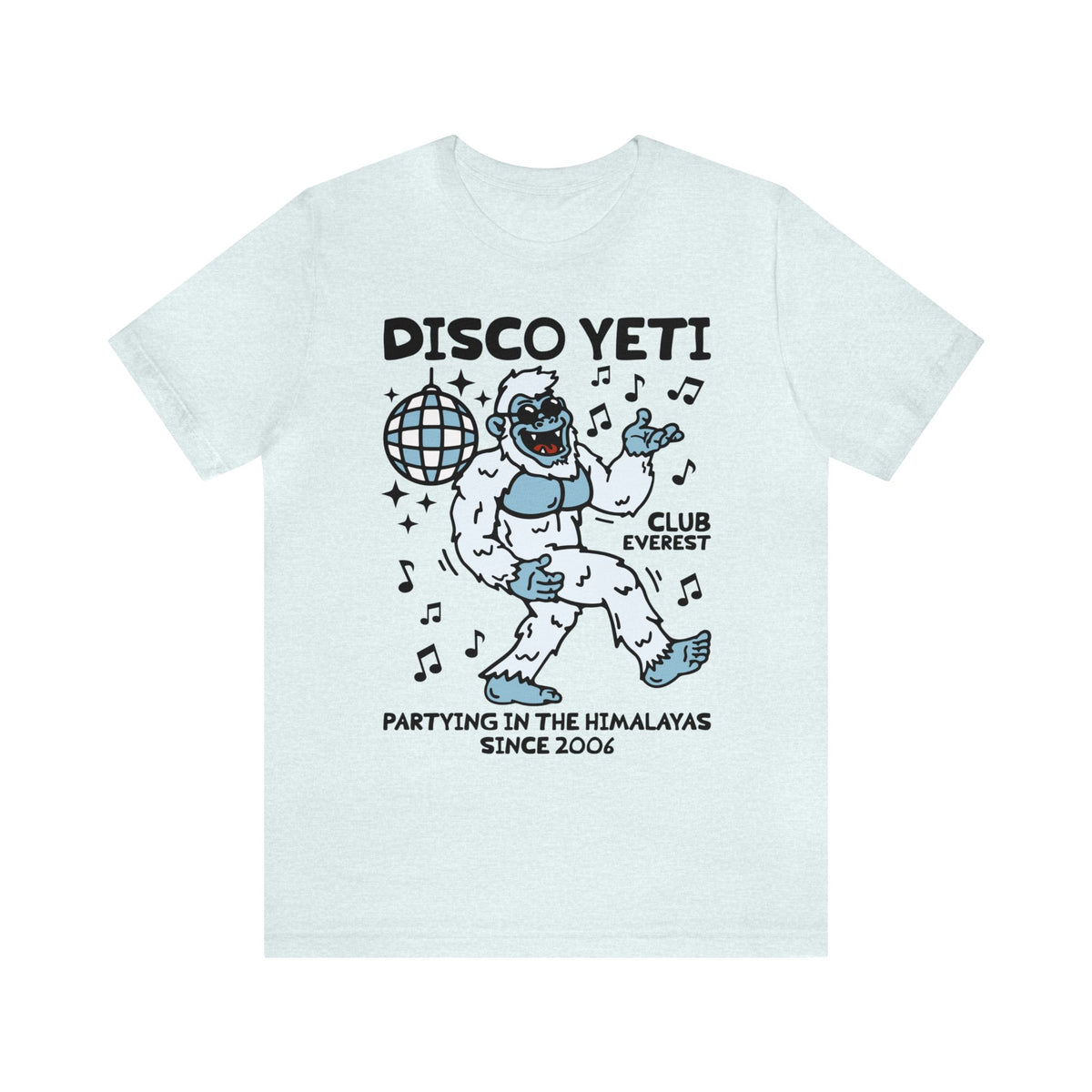 Disco Yeti Bella Canvas Unisex Jersey Short Sleeve Tee
