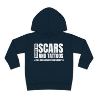 Chicks Dig Scars and Tattoos Toddler Pullover Rabbit Skins Fleece Hoodie