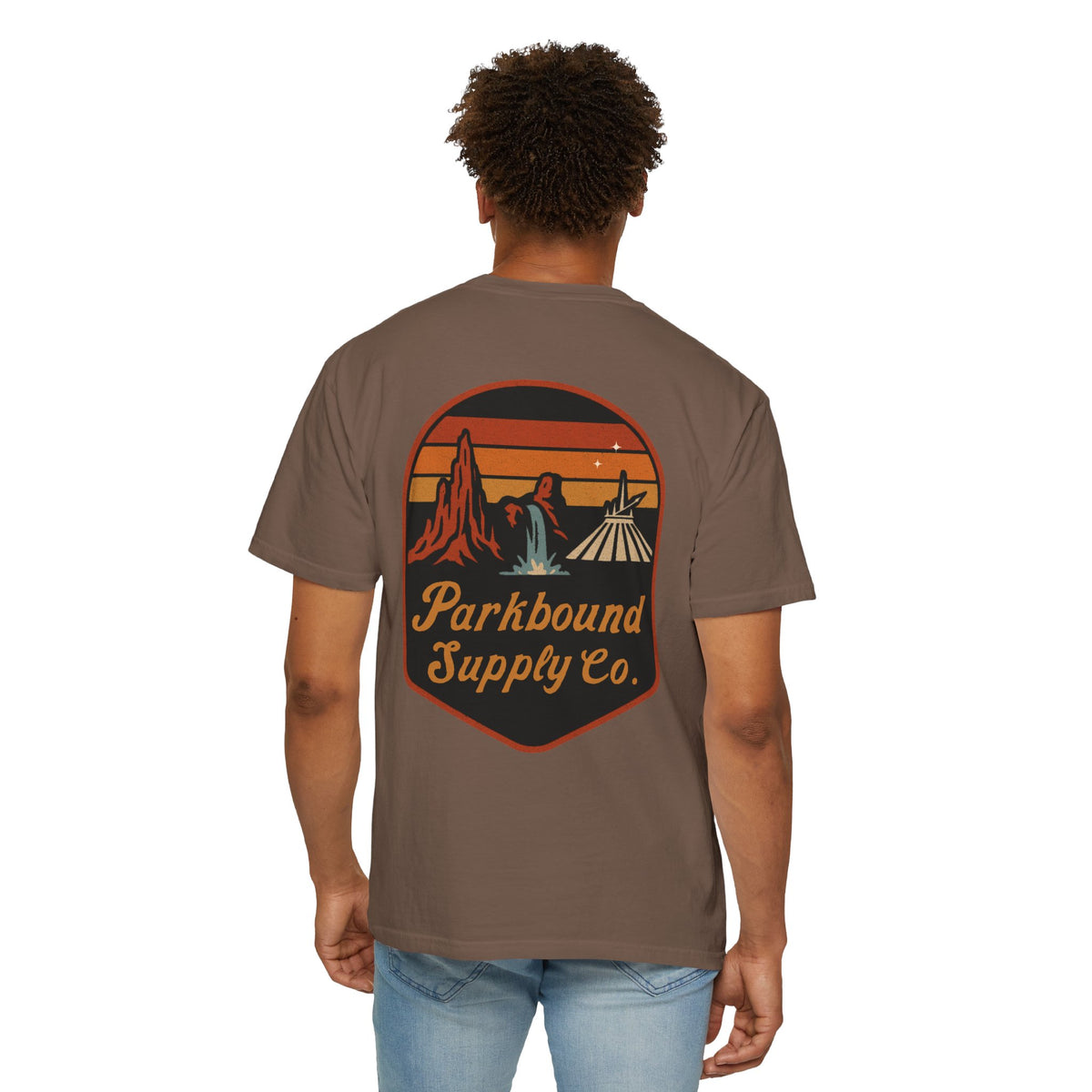 The Triple Mountain Badge — Parkbound Supply Co. Comfort Colors Unisex Garment-Dyed T-shirt