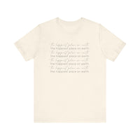 The Happiest Place on Earth Bella Canvas Unisex Jersey Short Sleeve Tee