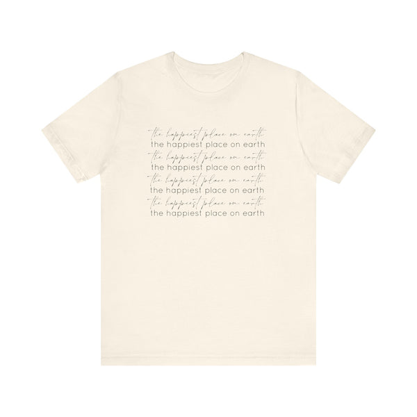 The Happiest Place on Earth Bella Canvas Unisex Jersey Short Sleeve Tee