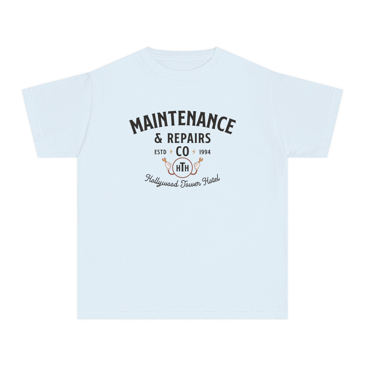Hollywood Tower Hotel Maintenance & Repairs Comfort Colors Youth Midweight Tee