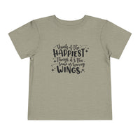 Think of the Happiest Things Bella Canvas Toddler Short Sleeve Tee