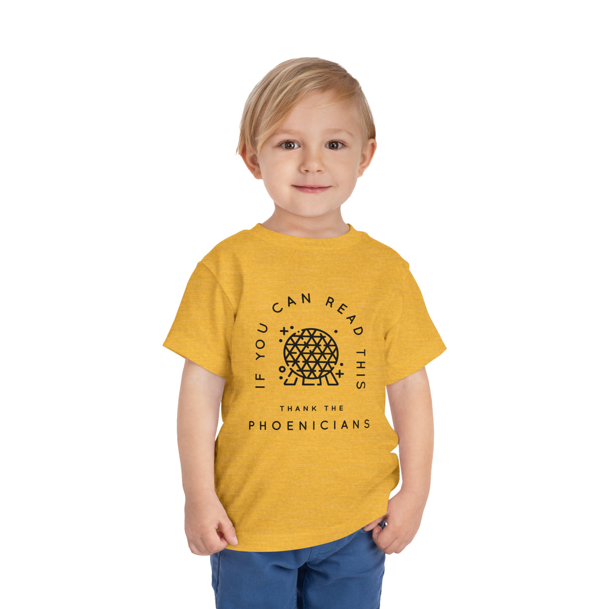 If You Can Read This Thank The Phoenicians Bella Canvas Toddler Short Sleeve Tee