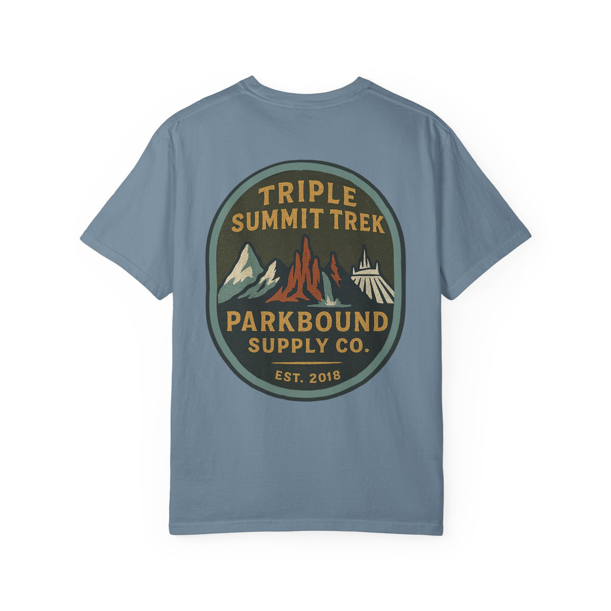Triple Summit Trek Comfort Colors Unisex Garment-Dyed T-shirt