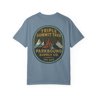 Triple Summit Trek Comfort Colors Unisex Garment-Dyed T-shirt