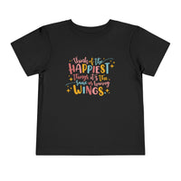 Think of the Happiest Things Bella Canvas Toddler Short Sleeve Tee