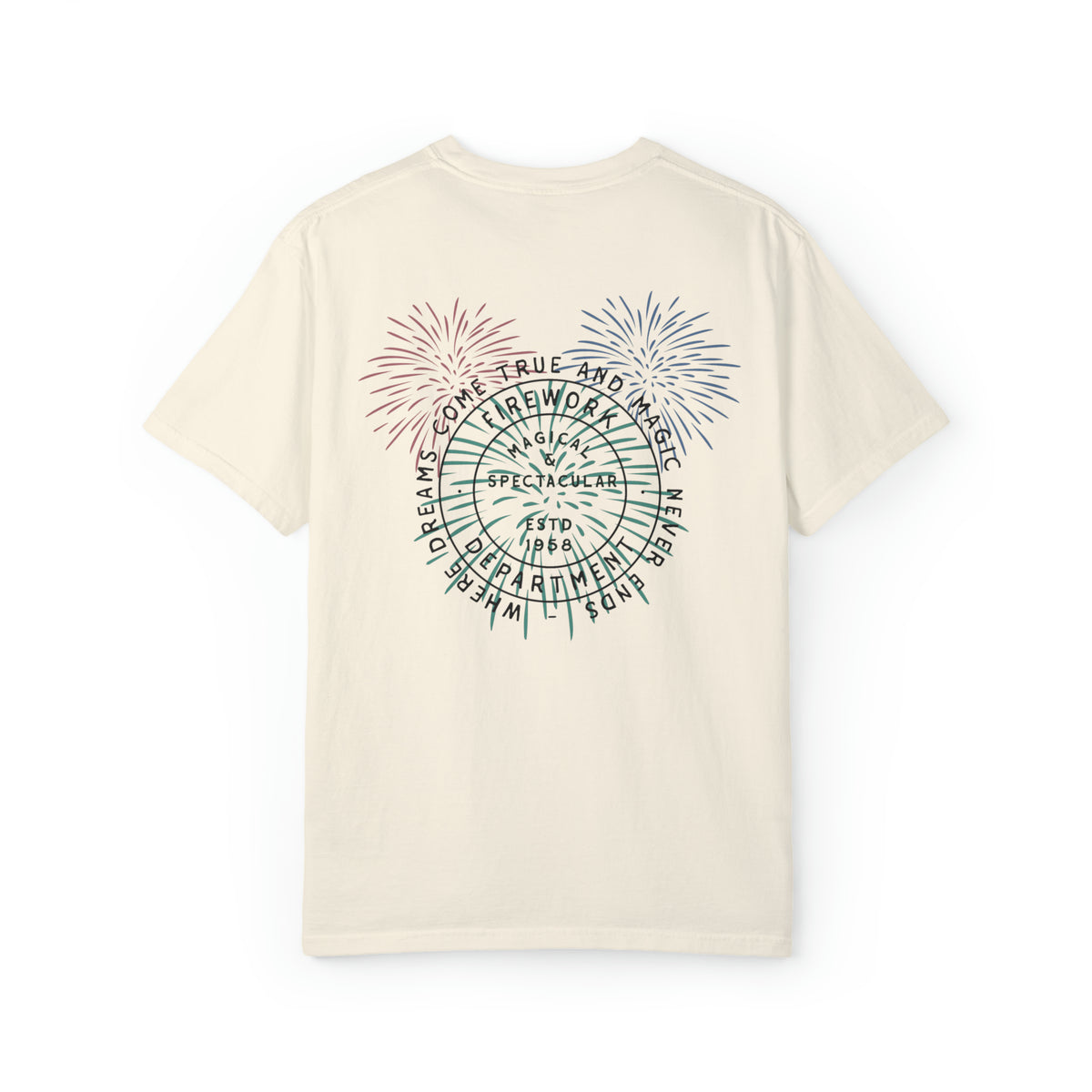 Firework Department Comfort Colors Unisex Garment-Dyed T-shirt