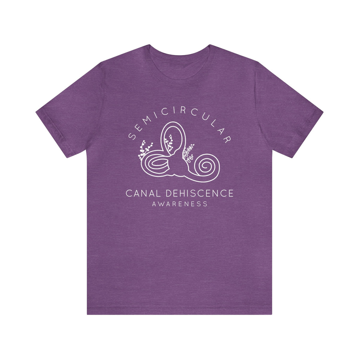 Semicircular Canal Dehiscence Awareness Awareness Bella Canvas Unisex Jersey Short Sleeve Tee