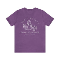 Semicircular Canal Dehiscence Awareness Awareness Bella Canvas Unisex Jersey Short Sleeve Tee