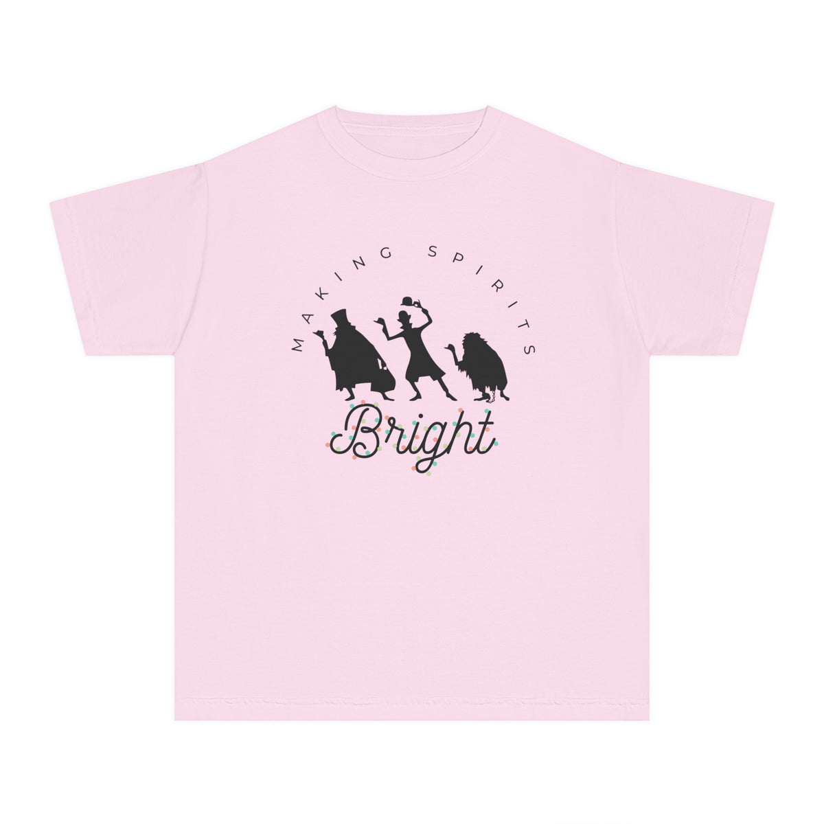 Making Spirits Bright Comfort Colors Youth Midweight Tee