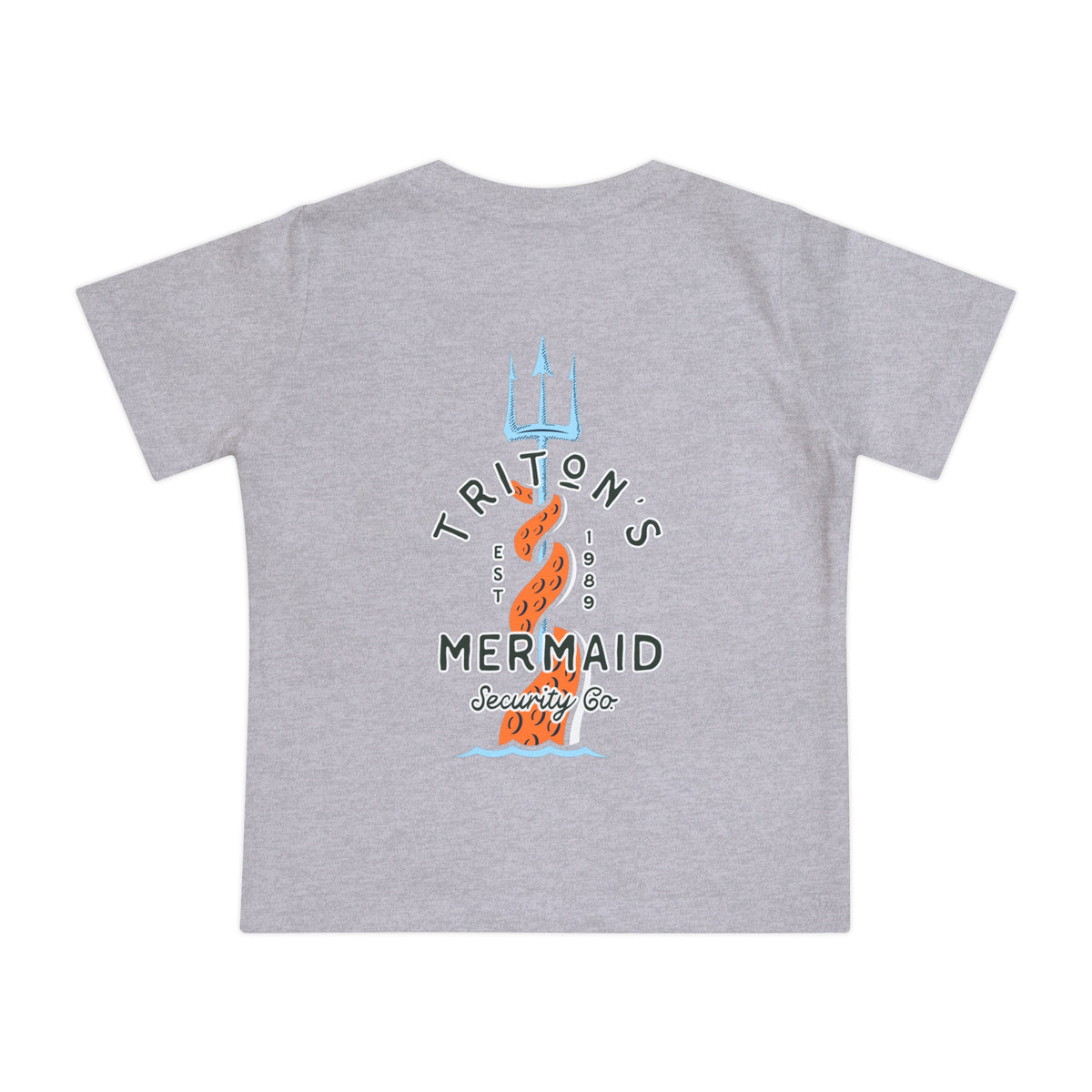 Triton's Mermaid Security Bella Canvas Baby Short Sleeve T-Shirt