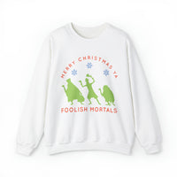Merry Christmas Ya Foolish Mortals Gildan Unisex Heavy Blend™ Crewneck Sweatshirt