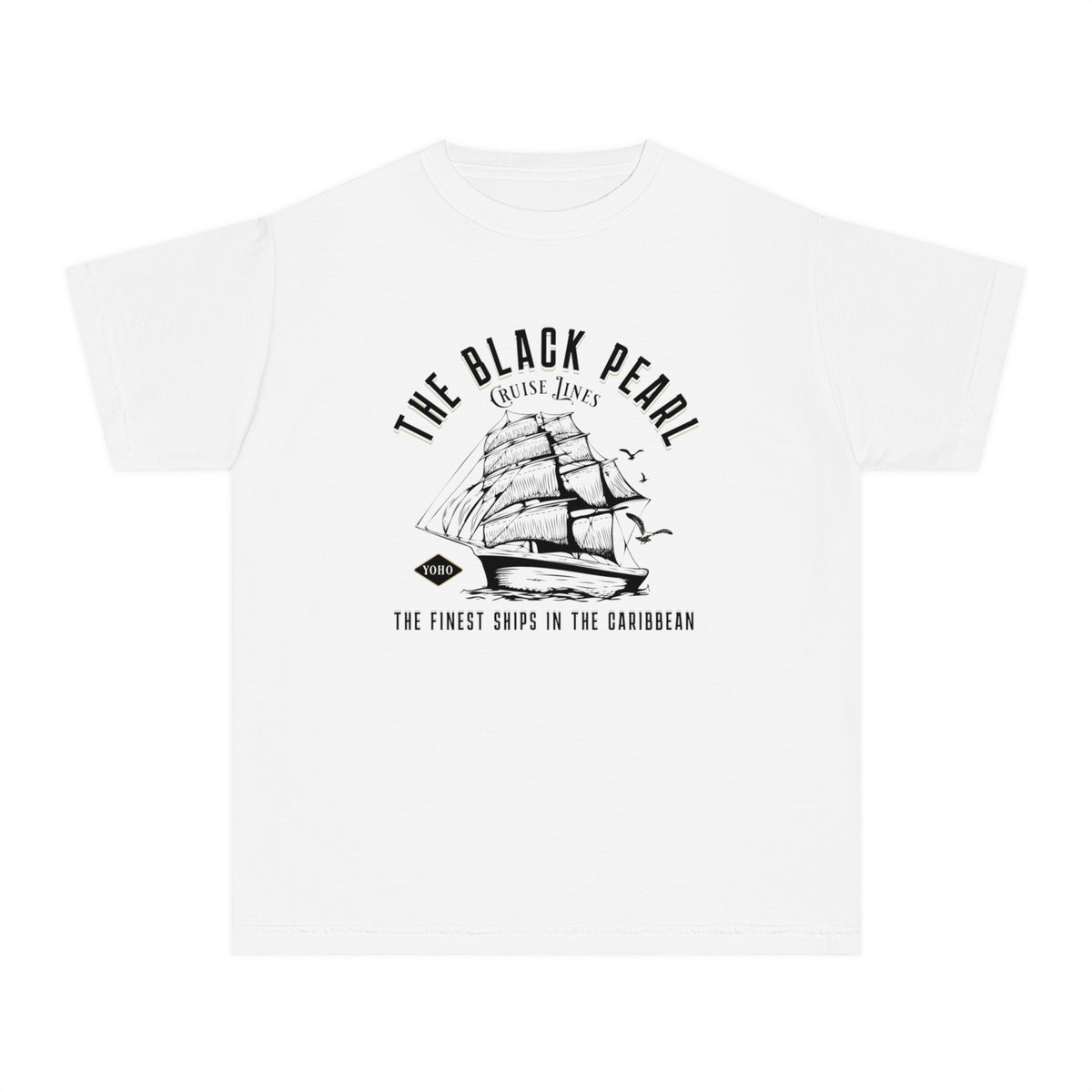 Black Pearl Cruise Lines Comfort Colors Youth Midweight Tee