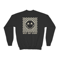 Best Day Ever Gildan Youth Crewneck Sweatshirt