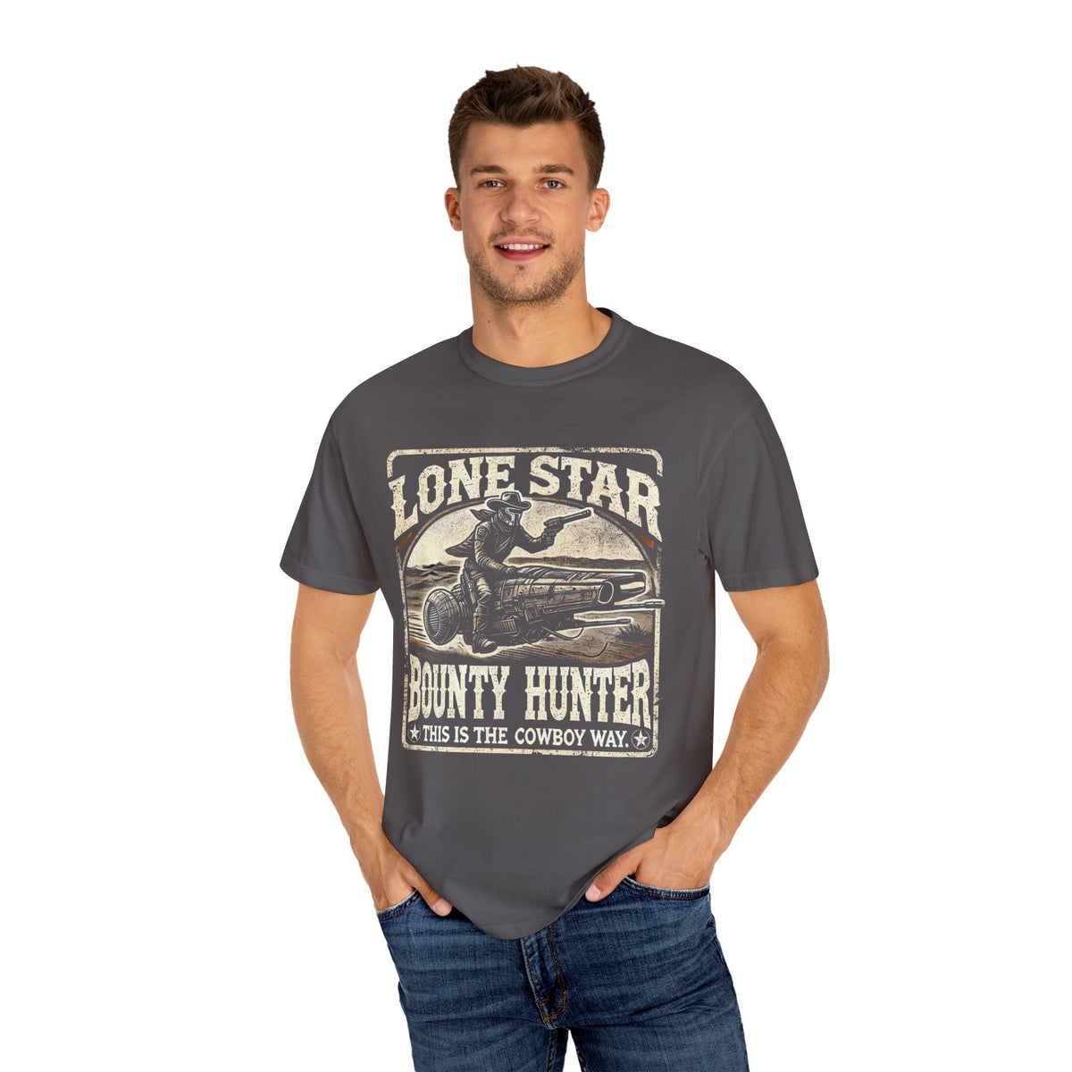 Lone Star Bounty Hunter Comfort Colors Unisex Garment-Dyed T-shirt