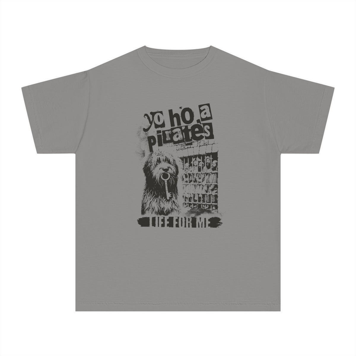 Yo Ho A Pirate's Life For Me Comfort Colors Youth Midweight Tee