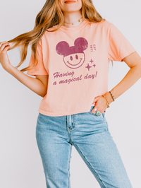 Having A Magical Day Comfort Colors Women's Boxy Tee