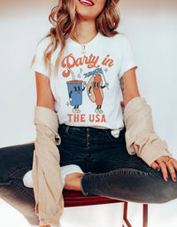Party In The USA Comfort Colors Unisex Garment-Dyed T-shirt