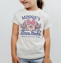 Minnie's Flower Market Bella Canvas Youth Short Sleeve Tee