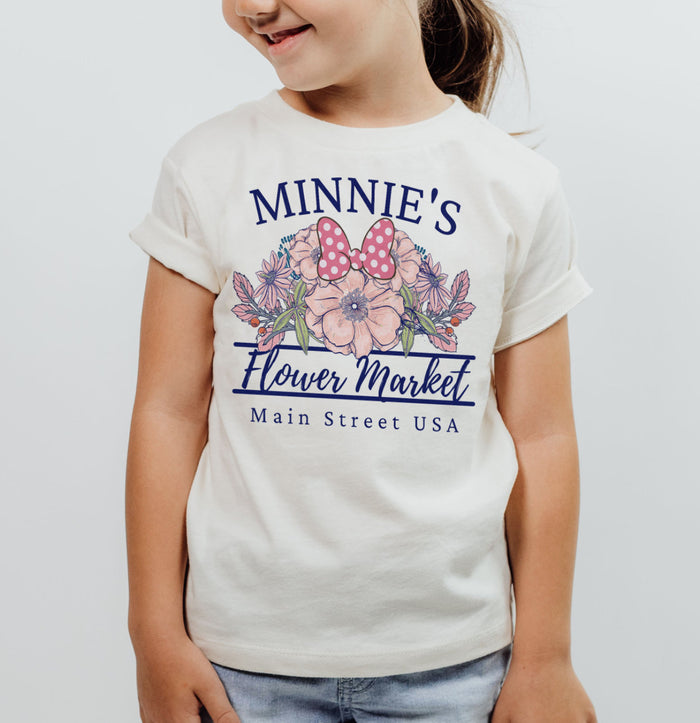 Minnie's Flower Market Bella Canvas Youth Short Sleeve Tee