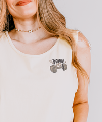 Down Bad Crying at the Gym Unisex Comfort Colors Garment-Dyed Tank Top