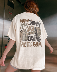 Down Bad Crying at the Gym Comfort Colors Unisex Garment-Dyed T-shirt