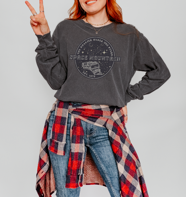 The Coaster Under the Stars Comfort Colors Unisex Garment-dyed Long Sleeve T-Shirt