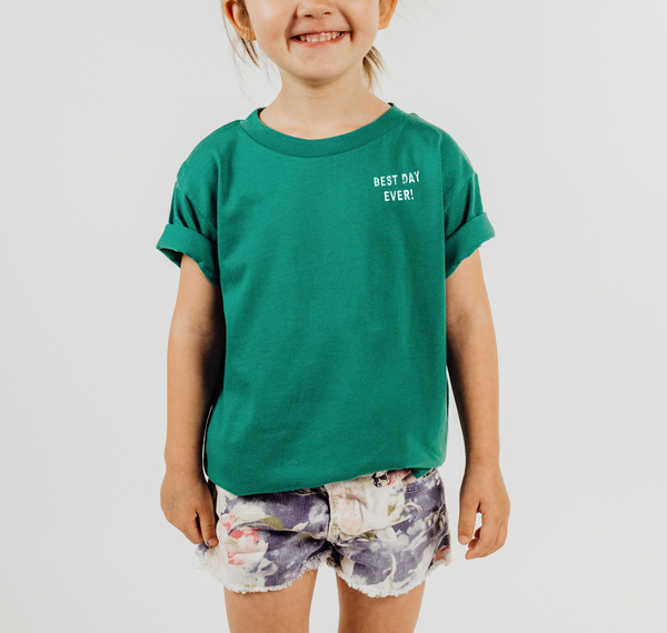 Best Day Ever Bella Canvas Toddler Short Sleeve Tee