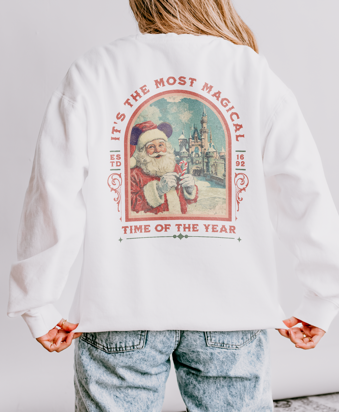 It's The Most Magical Time of the Year Castle Unisex Lightweight Comfort Colors Crewneck Sweatshirt