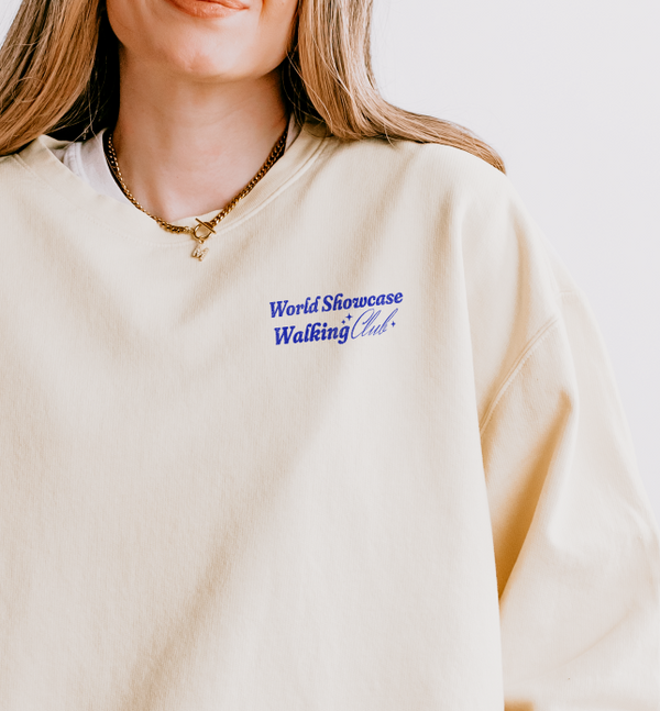 World Showcase Walking Club Unisex Lightweight Comfort Colors Crewneck Sweatshirt