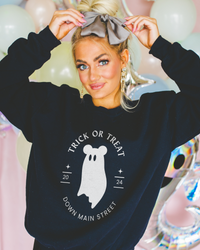 Trick or Treat Down Main Street Unisex Heavy Blend™ Crewneck Sweatshirt